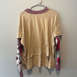 Free people colorful shirt/sweater